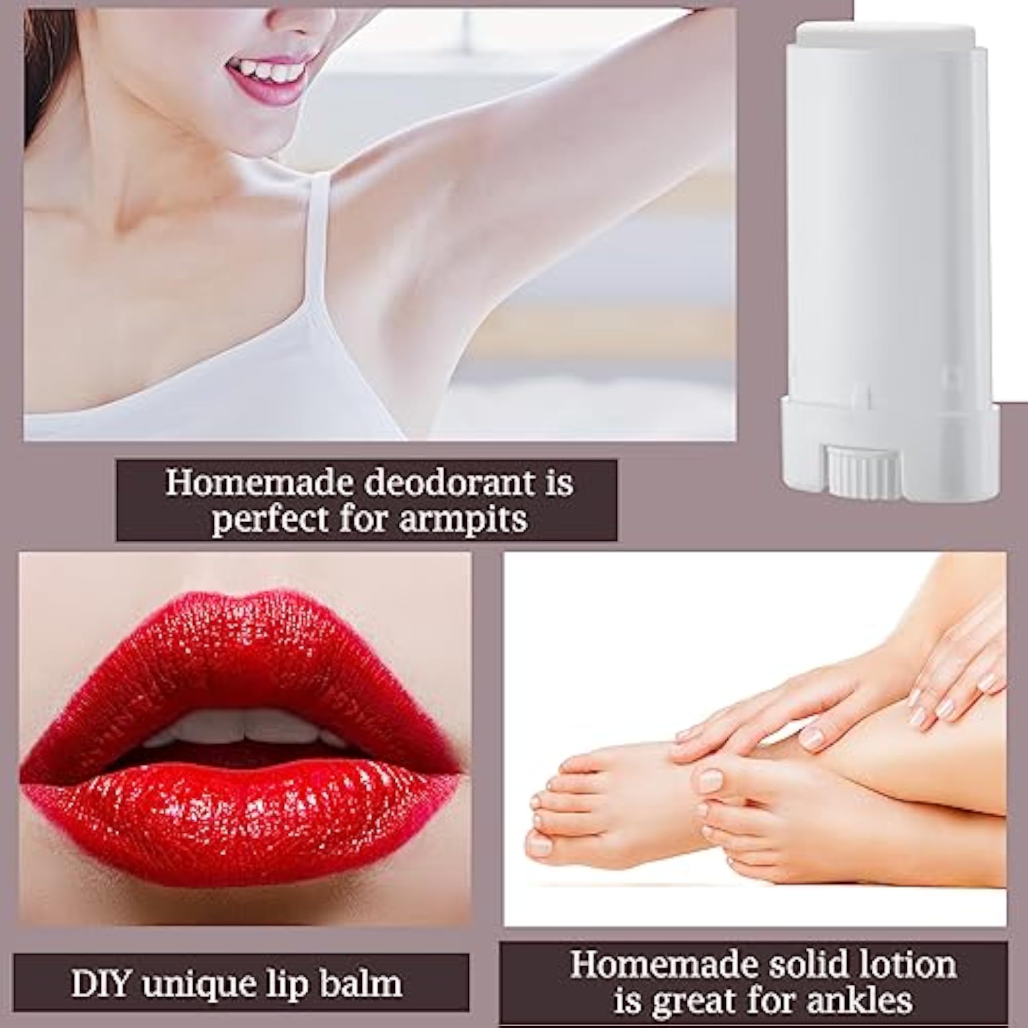 Plastic Empty Deodorant Containers, 50 Pcs