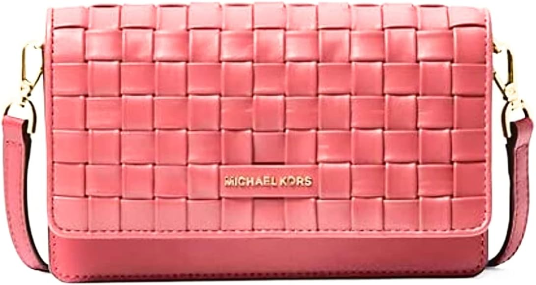 Jet set leather woven phone crossbody Outlet
