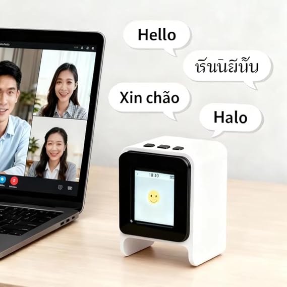 AI Desktop Robot Companion Interactive Assistant, Expression Display, Voice Interaction Functionality