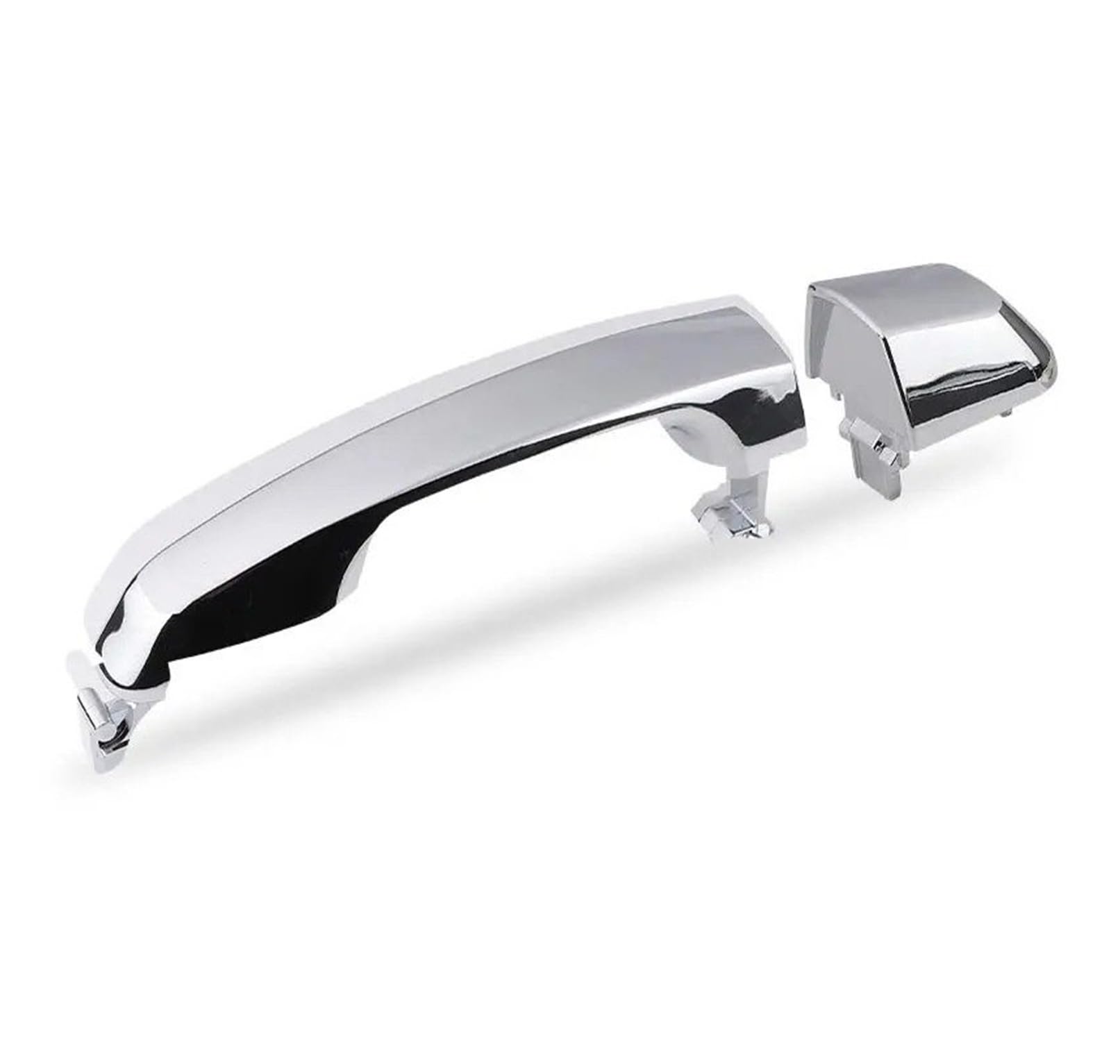 Punxdda Car Exterior Door Handle for Toyota for Prado for Landcruiser for 4Runner 2010-2017 69211-60090 Rear Left Right Outer Door Handle(Silver Rear Left)