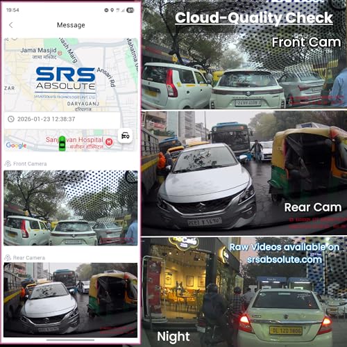 Image of F /R 4K+4G Dual Dash Cam GPS+LiveVideo ADAS BSD Playback Park Monitor Calling Pedestrian Alert WiFi Hotspot Loop Record GSensor Reverse Parking 1TB MicroSD SIM Support (S44KGen4)