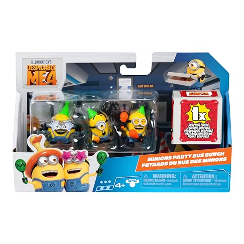Image of DESPICABLE ME 4 2 Inch Collectible 4Pk Party Bus Pk