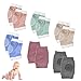 WEKON 6pcs Rodilleras de Bebé, Protecdor de Rodilla Bebé, Rodillera Antideslizante para Bebé, Rodillera para Gatear de Bebé Unisex con Puntos de Goma Antiresbalón 6 Colores 12x9cm Bebé 6-24 Meses