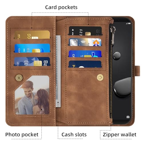 Housse cuir Huawei Mate 10 Pro marron protection chic et raffinée