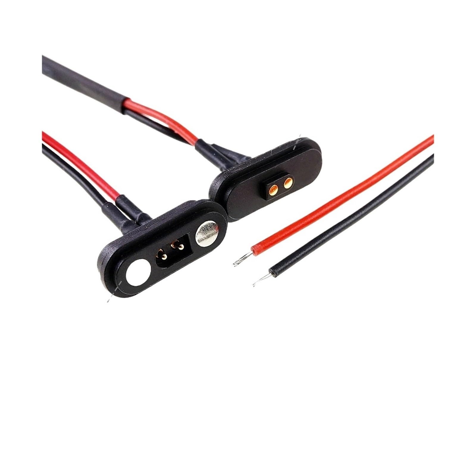 Connettore Pogo Pin magnetico impermeabile 2A 2 3 4 5 6 posizioni Caricato a molla 2,54 mm Maschio Femmina Presa di corrente continua Striscia di contatto(2P Wire MF)