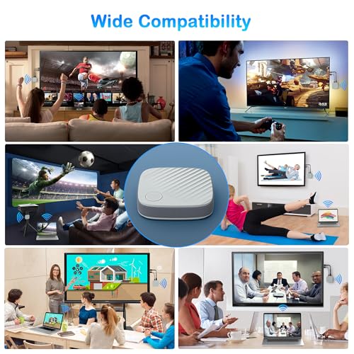 Image of 4K /5G Wireless HDMI Display Dongle Adapter - 2026 Screen Mirror Miracast /Air Play Adapter, Cast Audio Video File from Phone /Pad /Laptop /Android /i-OS /Win /Mac to HDTV /Monitor /Projector