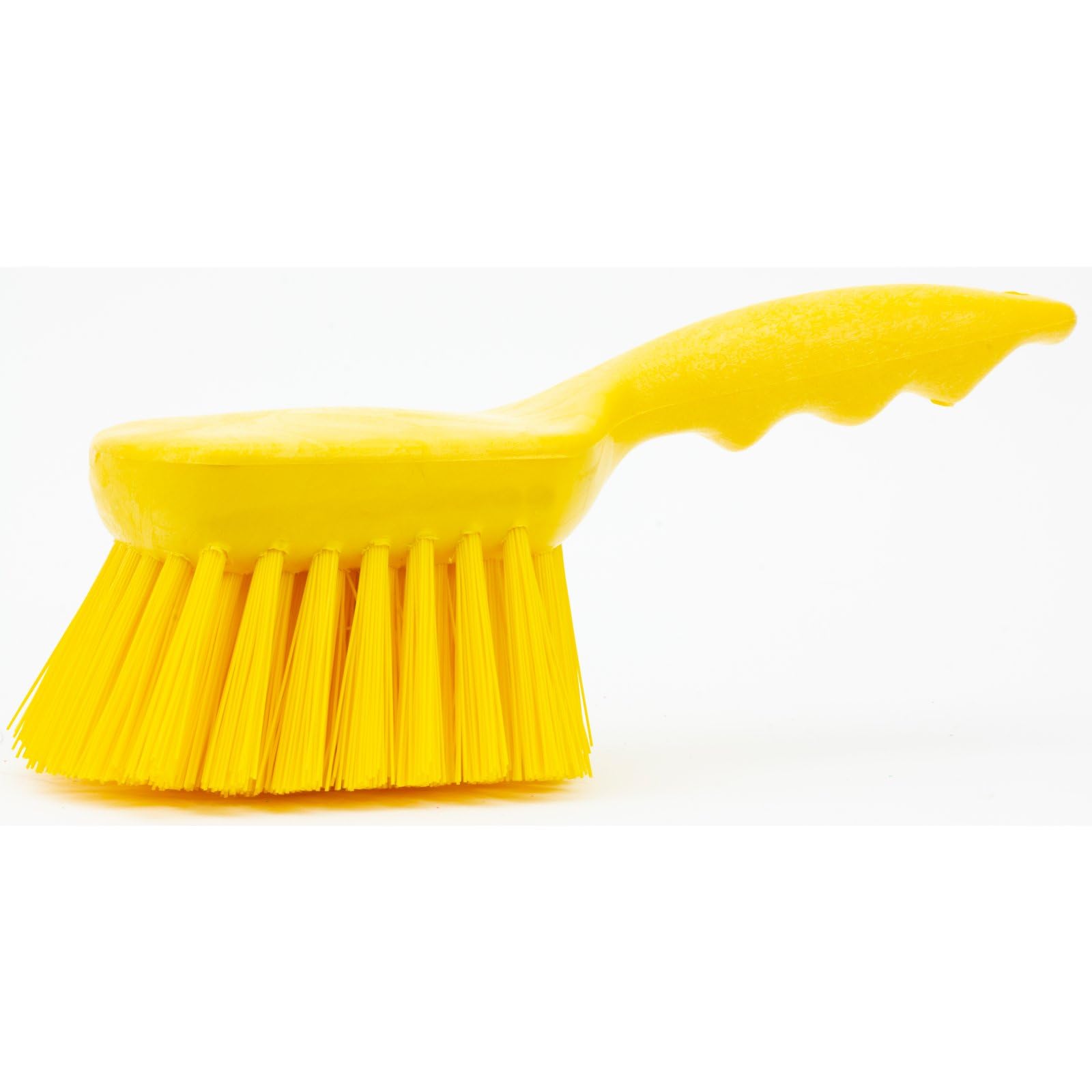 Sparta - Juego de 6 cepillos de fregado de plástico con Agujero de suspensión para Limpieza, 20,3 cm, Color Amarillo
