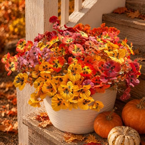 Fanfantoey Artificial Fall Flowers for Outdoors Decoration - image 3