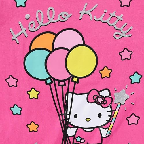 Hello Kitty Sanrio Birthday Girls Short Sleeve T-Shirt for Toddlers and Big Kids3