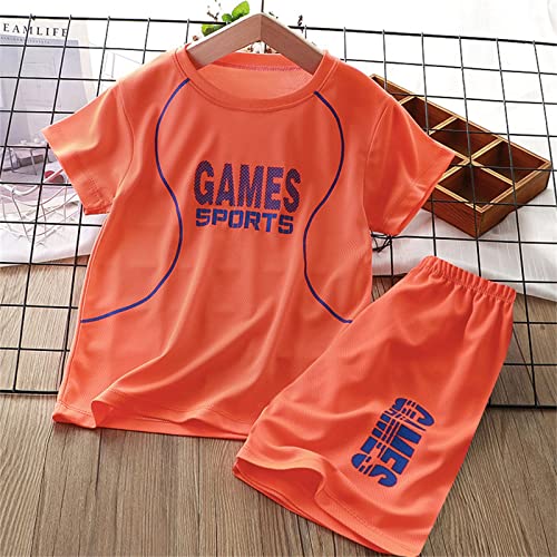 Terno de manga curta infantil infantil infantil roupa de corrida esportiva casual secagem rápida par