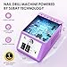 Subay Professional Finger Toe Nail Care Electric Nail Drill Machine Manicure Pedicure Kit Electric Nail Art File Drill with 1 Pack of Sanding Bands (Purple)