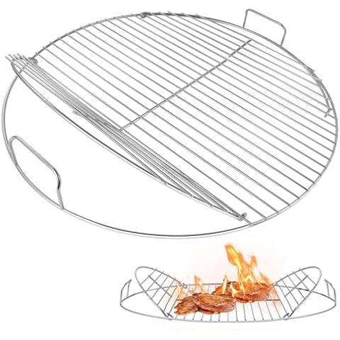 Replacement Cooking Grate, Hinged Cooking Grate for 22” Charcoal Grill Cover