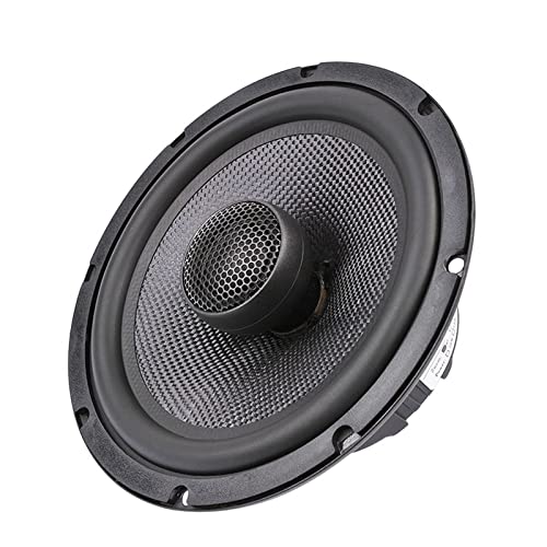 YMKFGUPKRG Altavoz coaxial coaxial de 6,5 Pulgadas 25 Core Silk Film Treble Bass 4 8 Ohm 60 W Fibra de Vidrio Audio Música Música Woofer Altavoz Car Audio Speaker(4Ohm)