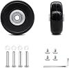 4pcs (45 x 18 mm) Replacement Wheels for Suitcase Rubber Wheels Replacement Wheels Wheel for Trolley Samsonite Hard Case Wheels with Ball Bearing Replacement Parts Repair Set