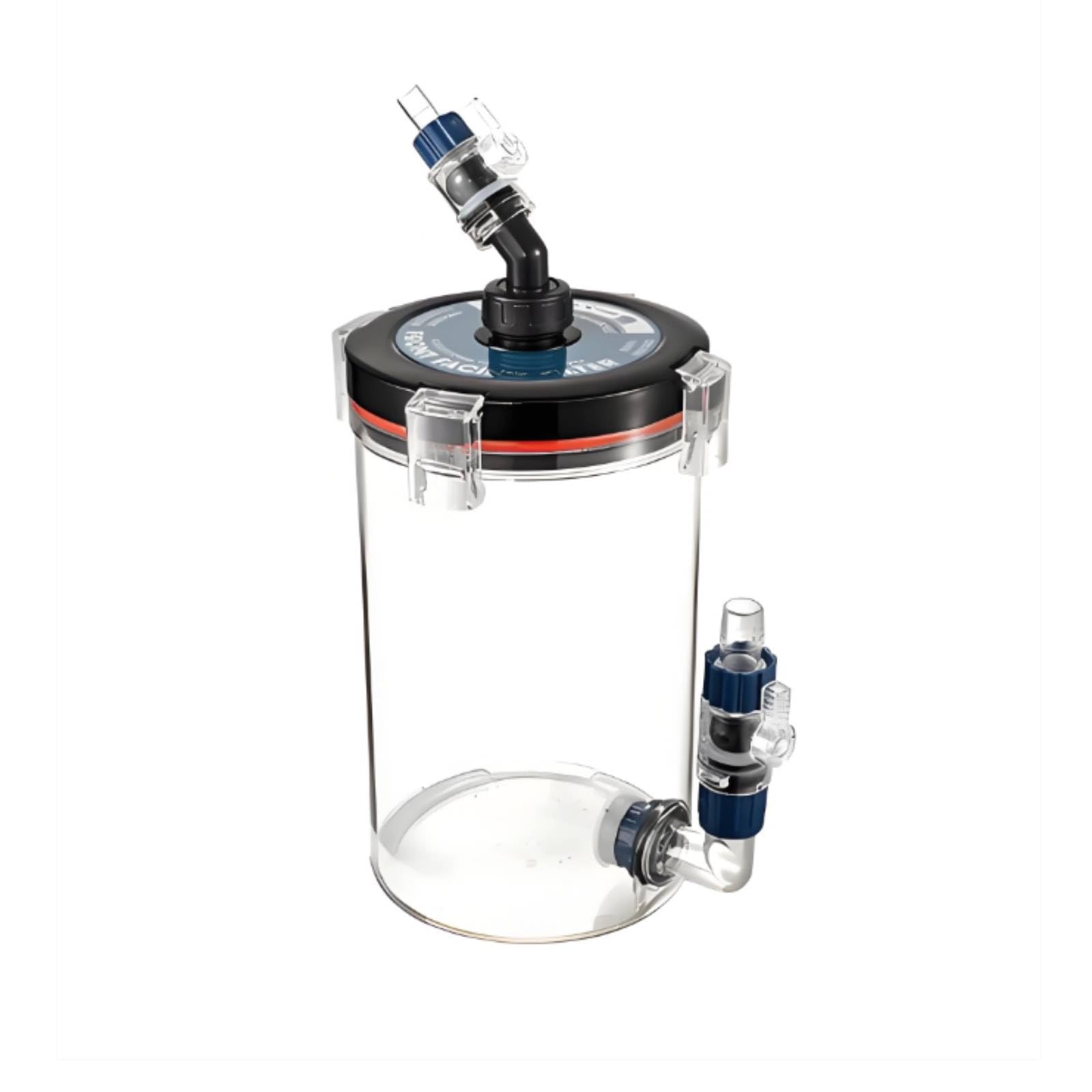 Préfiltre D'aquarium Transparent Préfiltre avec Mousse Filtrante Biologique Canister Filtration pour Aquariophiles, Pré-Filtre Modèle C-240C/20 avec Connecteur