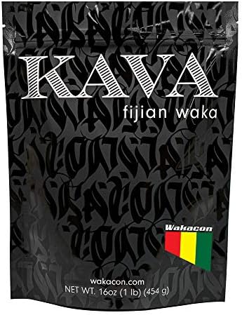 Wakacon Kava Waka Powder – Authentic, Noble Kava Root Powder from Fiji – Premium, Responsibly Sourced, 16 Oz