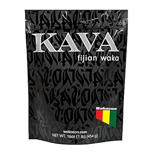 Wakacon Kava Waka Powder – Authentic, Noble Kava Root Powder from Fiji – Premium, Responsibly Sourced, 16 Oz