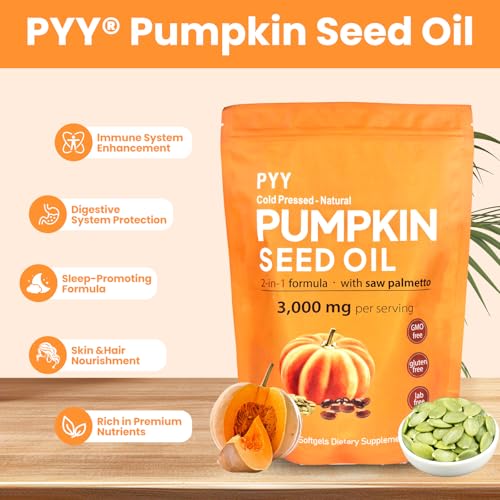 PYY Pumpkin Seed Oil and Saw Palmetto Softgels