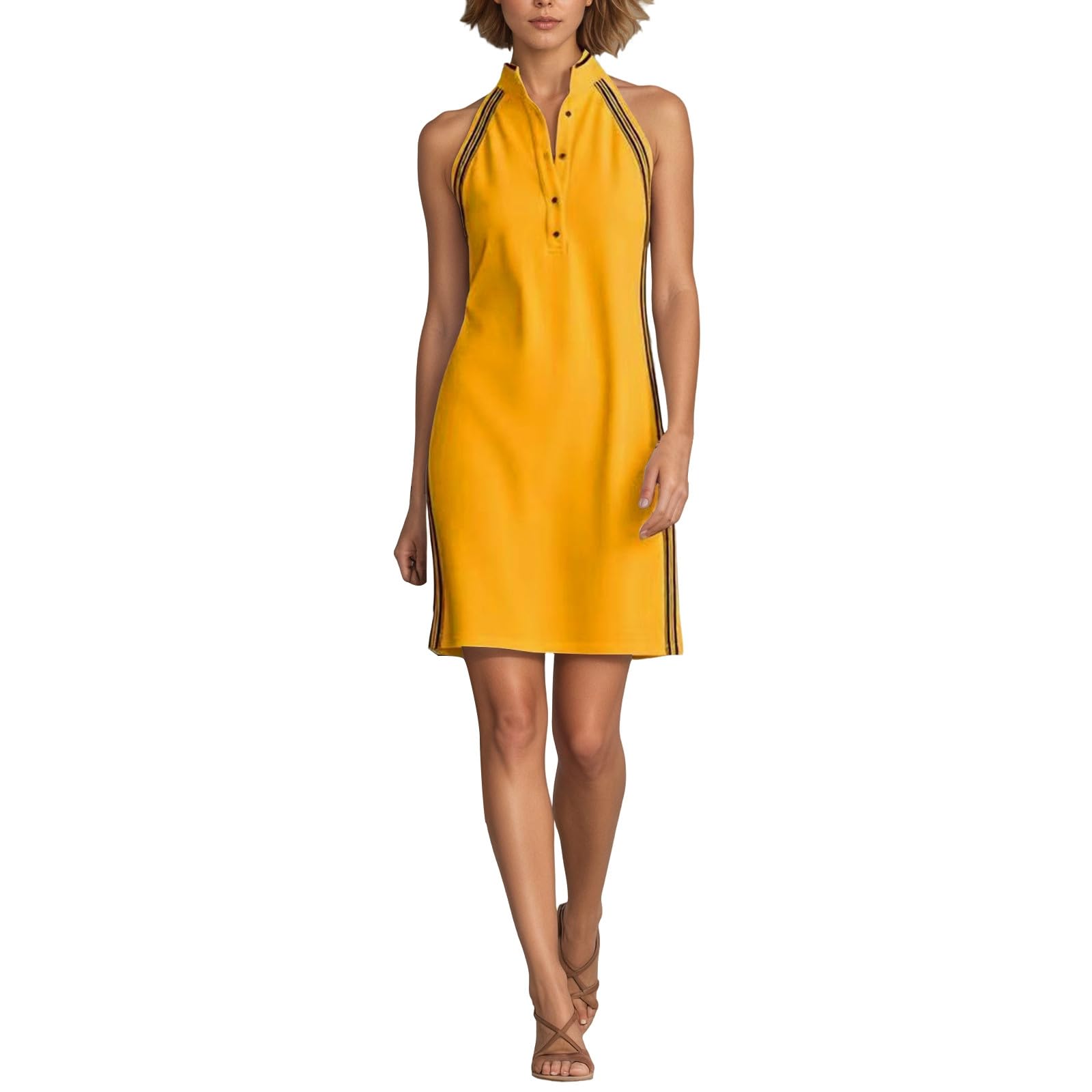 Robe midi décontractée ample et légère pour femme moderne