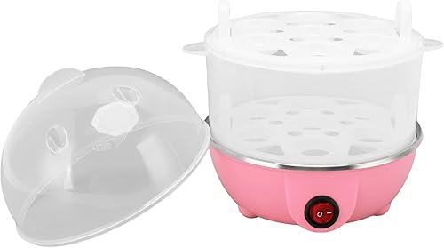 Miniatura 8 de Olla rápida para huevos, olla eléctrica para huevos con capacidad para 14 huevos con taza medidora, caldera de huevos de polipropileno duradera con