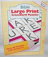 Bible Large Print Crossword Puzzles 0824102835 Book Cover
