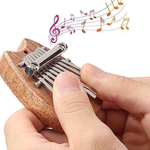 FASJ Mini Kalimba, Piano à Pouce 8 Tons Portable en Bois Fort Petit pour Les Cadeaux de Jouets pour Les Instruments de… - Les Beatles, Paul McCartney, John Lennon, RIngo Starr, George Harrison FASJ Mini Kalimba, Piano à Pouce 8 Tons Portable en Bois Fort Petit pour Les Cadeaux de Jouets pour Les Instruments de… – Image 5