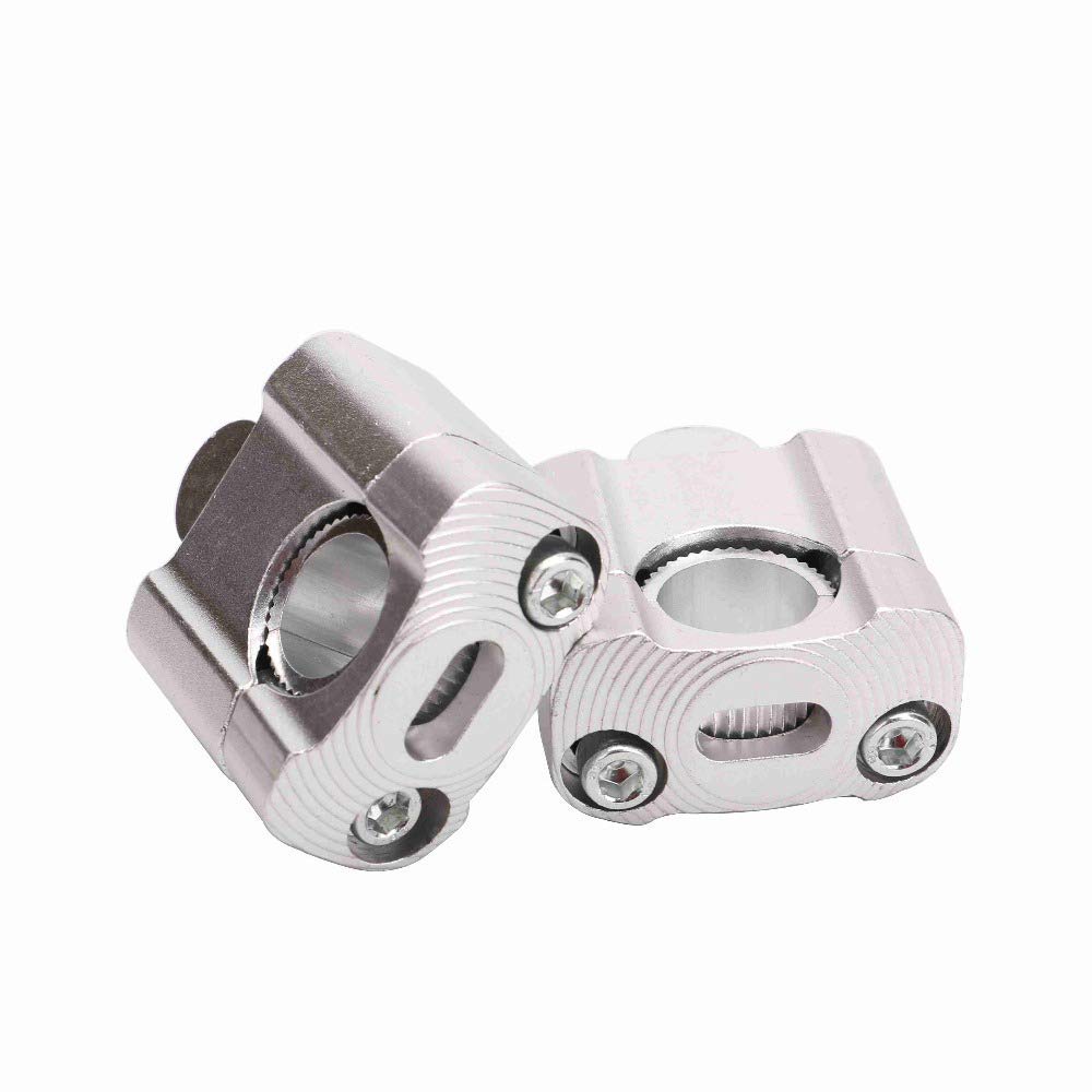 Maso Paire de rehausseurs de guidon de moto universels en alliage d'aluminium durable pour guidon de 22 mm/28 mm