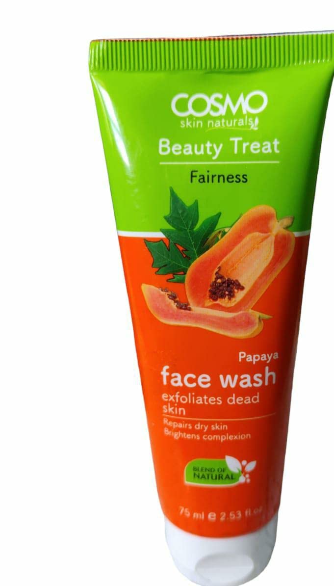 Buy COSMO BEAUTY TREAT FAIRNESSPAPAYA FACE WASHUNISEX PRODUCT75 ML