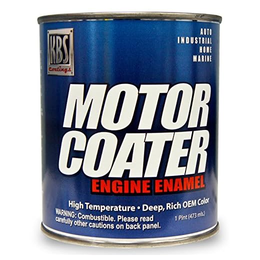 KBS Coatings 60301 Chevy Orange Motor Coater Engine Paint - 1 Pint