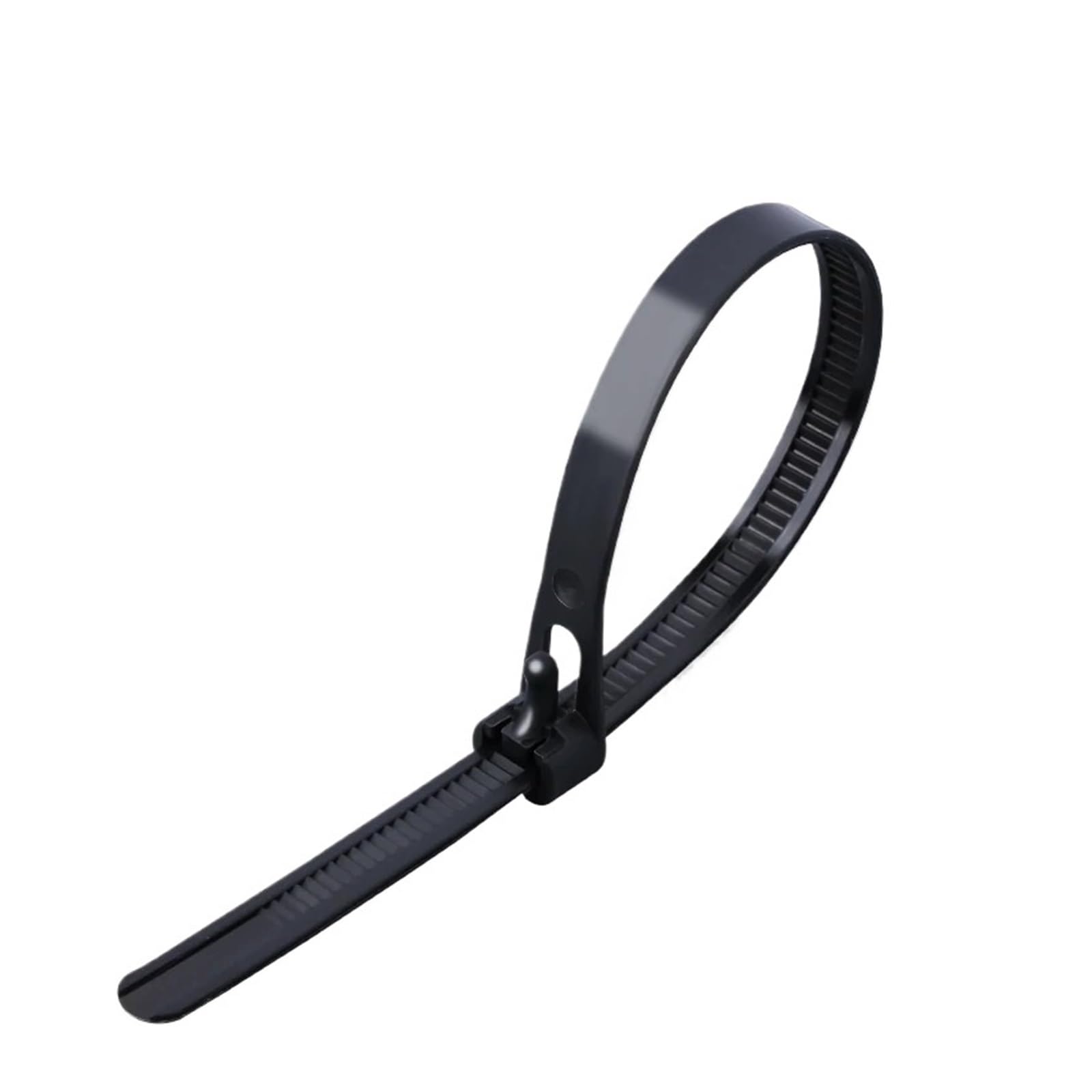 20 fascette stringicavo in plastica riutilizzabili, in nylon, regolabili, staccabili, riciclabili, con nodo scorsoio.(Black,8x400mm)