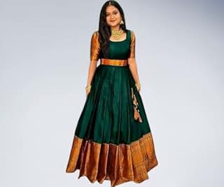 Paithani Dress For Women Gown