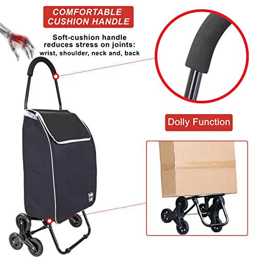 Dbest Products 01-917 Stair Climber Trolley Dolly Sport Grocery Cart 3 Wheels Heavy Duty Shopping Hand Truck Made thumb #1