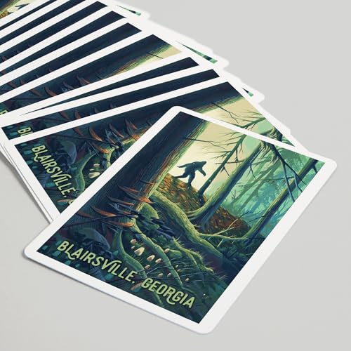 Baraja de Poker 52 Cartas Estilo Bigfoot en Bosque miniatura 5