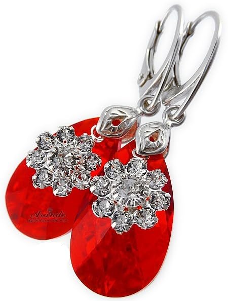 Boucles d'oreilles fleur de Siam argent 925 anti-allergie pour lobes sensibles