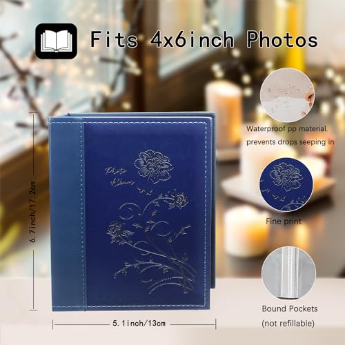 Miaikoe Small Photo Album 6x4 2 Packs, Each Pack Holds 50 Vertical Pictures - Image 2