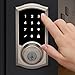 Kwikset Premis Touchscreen Smart Lock Electronic Deadbolt, Works with Apple HomeKit via Apple HomePod or Apple TV, in Satin Nickel