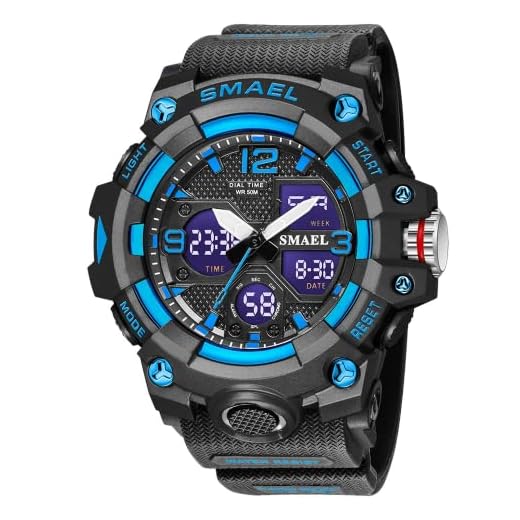 Relojes deportivos para hombre Smael 8008 impermeables LED relojes digitales, relojes militares, cronómetro Dural Dial Reloj para relojes de cuarzo masculinos, gris, Deporte militar