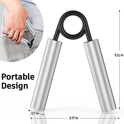 Zeagus Grip Strength Trainer 4 Pack,50Lb-200Lb Metal Hand Grip Strengthener,Non-Slip Heavy-Duty Forearm Exerciser,Hand Gripper For Muscle Building And Hand Rehabilitation Exercising #TOP6
