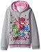 PJ MASKS Toddler Girls' Icon Print Zip up Hoodie, Heather Grey, 5T
