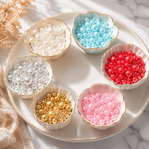 Image of Sprinkles for Cake Decorating Edible Sugar Confetti 10.8oz, Nonpareils & Sugar Pearls - Six Pearl Sprinkles Mix Cake Decorations, Cookies, Cupcakes, Dessert Toppings (Spring Pastel Colors)