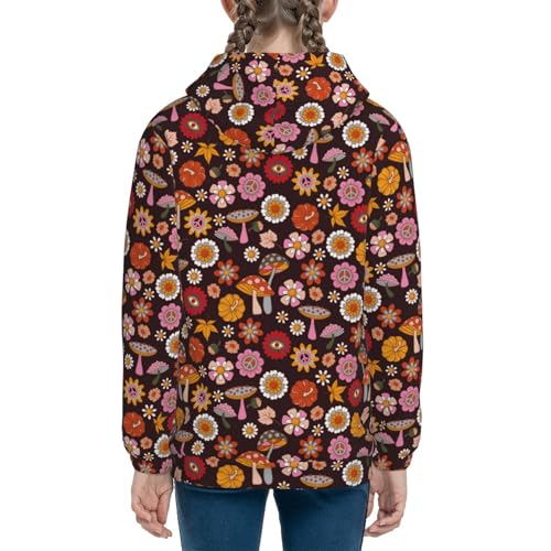 70s Groovy Hippie Retro Kids Pullover Hoodies Boys Sweatshirts Girls Athletic Clothes with Pocket4