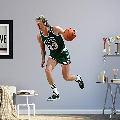 Fathead NBA Boston Celtics Larry Bird - Life-Size Officially Licensed NBA Removable Wall Decal