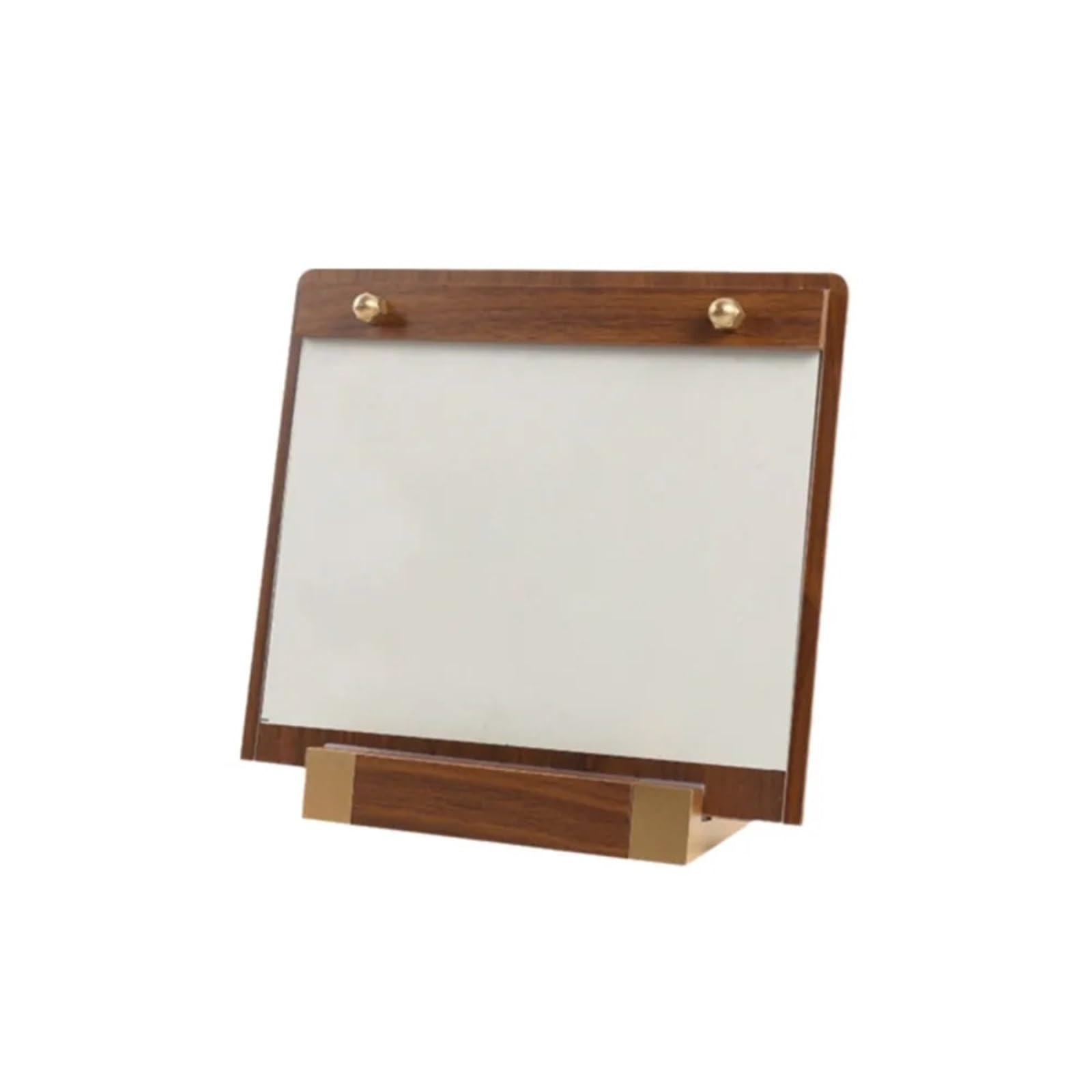 Zovloer 2pcs A4/A5 Walnut Wood Menu Clipboard Horizontal/Vertical Detachable Table Sign Holder Non-slip Base Menu Flyer Paper Stand Photos(Horizontal,A5)