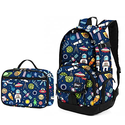 rickyh style Boys and Girls Kids Backpacks, Lightweight Backpack 18.5 x 13.75 x 8.75 Inches lunch bags 10 x 8 x 3.17 Inches Kids Backpacks for School and Travel, BPA Free