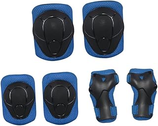 BESPORTBLE 6 Peças Joelheiras Para Skate Equipamentos De Ciclismo Skate Para Crianças Proteção De Pulso Para Ciclismo Joelheiras E Cotoveleiras Para Crianças Protetores De Cotovelo Para