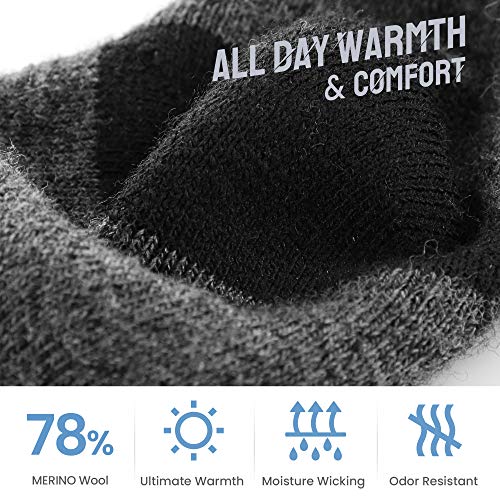 SAMSOX 2-Pair Merino Wool Ski Socks, Made in USA Over-the-Calf Skiing and Snowboarding Socks for Men & Women (Ashland)2