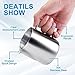 ENLOY Milk Frothing Pitcher, 12oz/20oz Stainless Steel Jug, Espresso Machine Accessories, Cappuccino Latte Art, Steam Pitcher with Art Pen