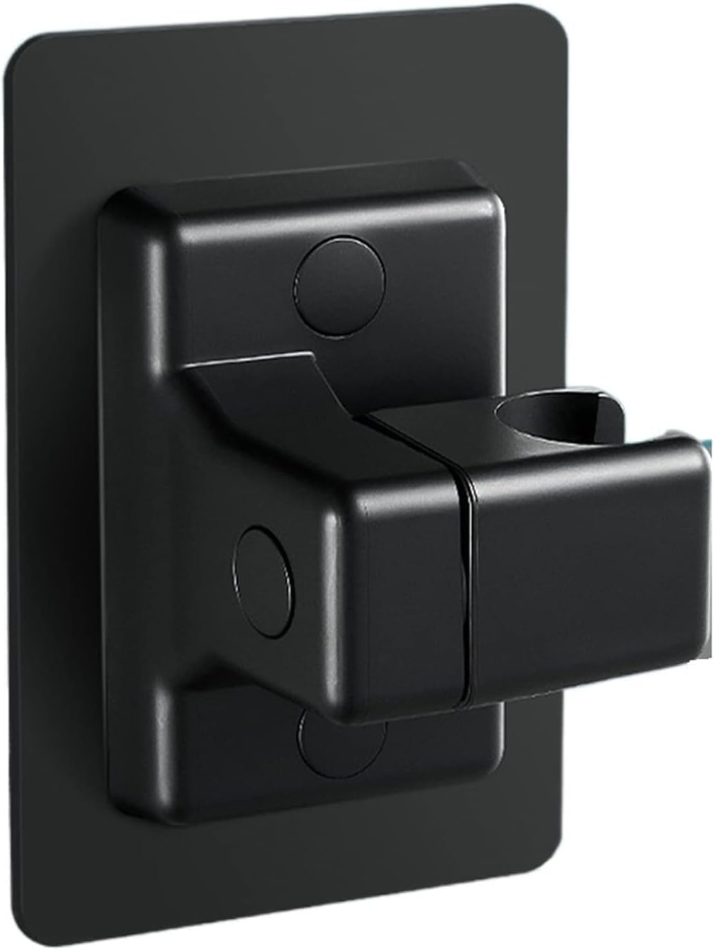 Mkauyycb Black Shower Wand Holder Showerhead Bracket, Adjustable Wall-Mounted, No Drilling Required
