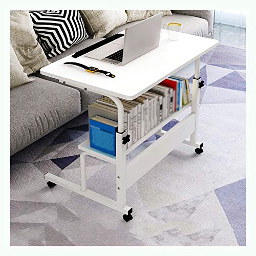 Table de lit pour canapé et bureau mobile en noyer pour le télétravail