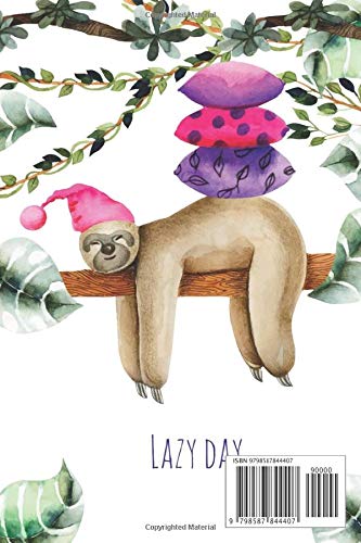 Sloth Notebook (Lazy Day): Sloth Composition Notebook (A5 Lined Notebook) Blank Lined Journal Coworker Notebook Funny Office Journals - Image 2